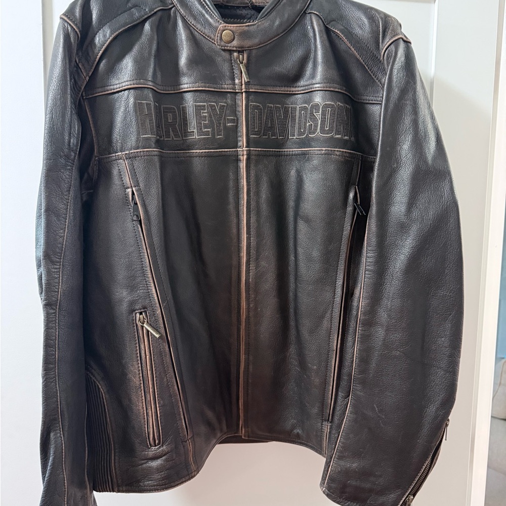 Harley-Davidson Men's Black Leather Performance Jacket
